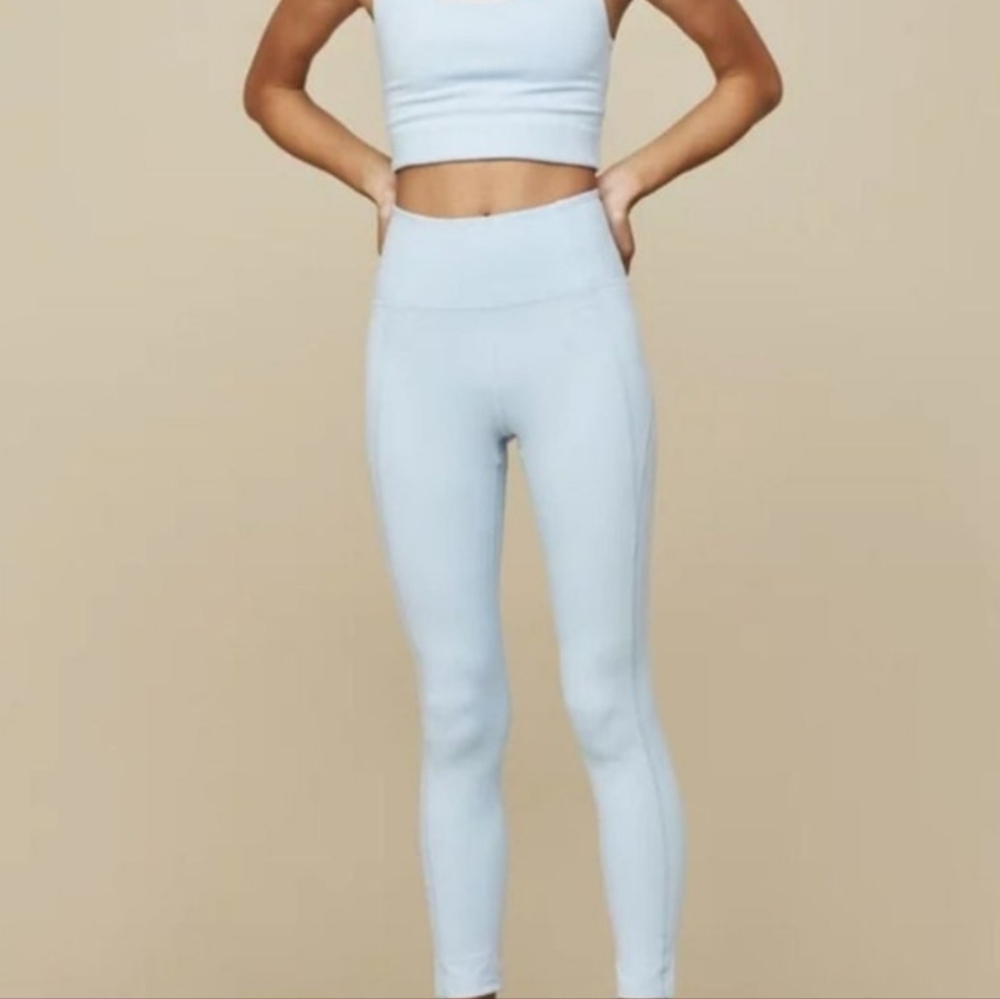 Girlfriend Collective Powder Blue Leggings